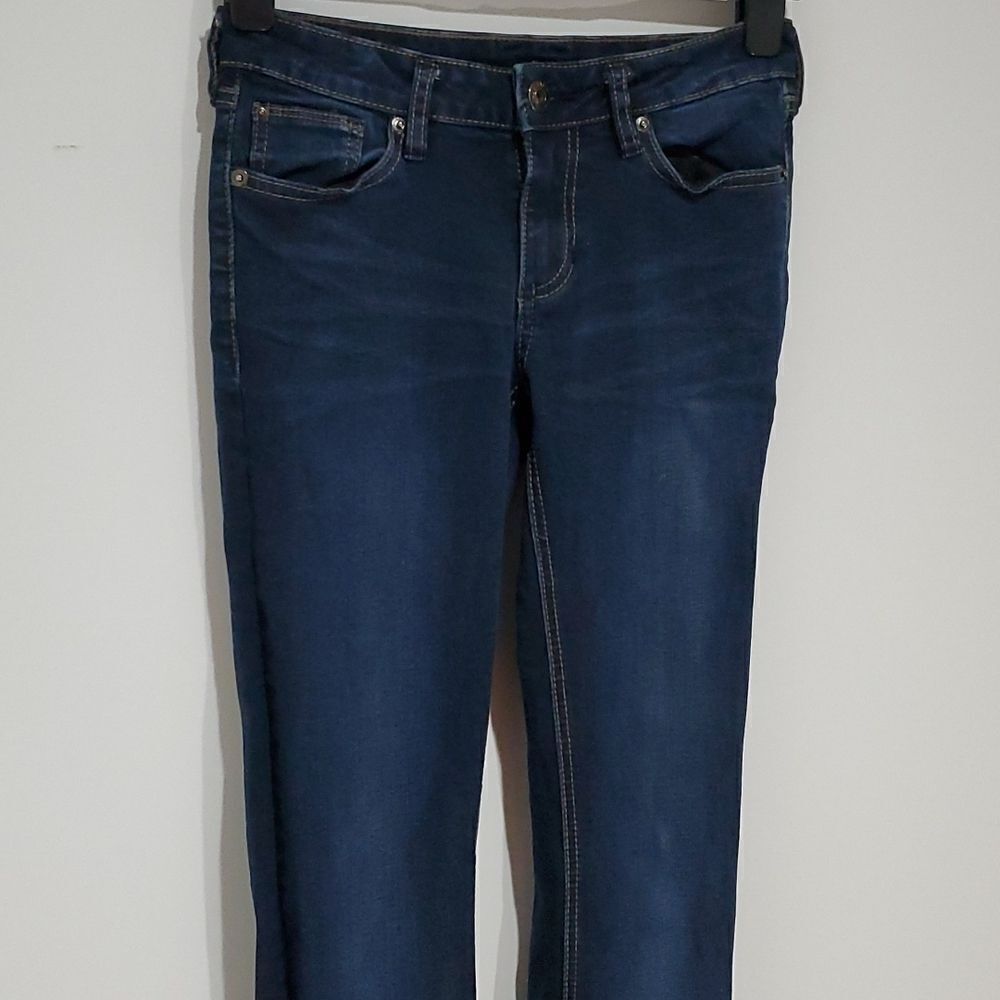 BUFFALO blue Faye dark wash 26x32 mid rise straight leg jeans